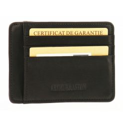 ARTHUR & ASTON Porte-Cartes Louis Format Mini Cuir Gras | Porte-Papiers