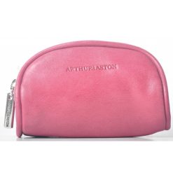 ARTHUR & ASTON Porte-Monnaie Demi-Lune En Cuir Huile Rose | Porte-Monnaie